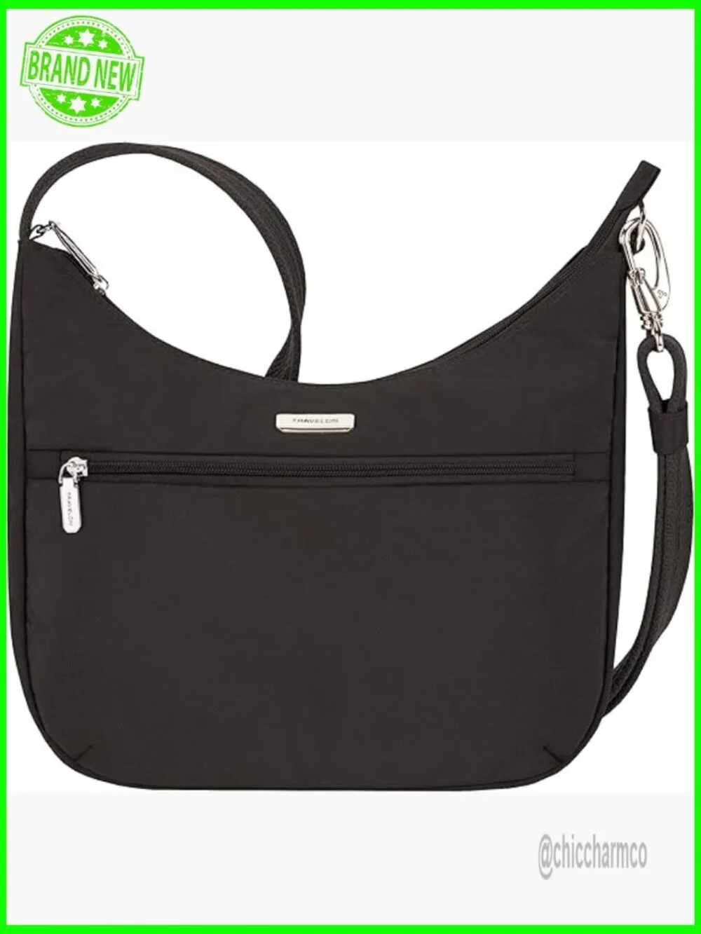 Anti-Theft Crossbody Hobo Bag with RFID Blocking Slash Resistant Nylon